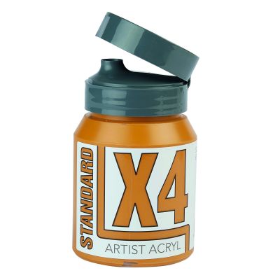 SC X4 STANDARD ACRYL 500ML RAW SIENNA