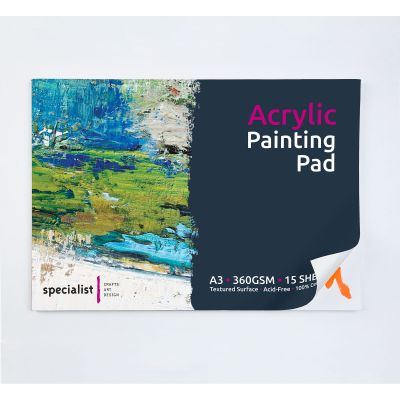 ACRYLIC MIXED MEDIA PAD A3 360GSM 15SHTS