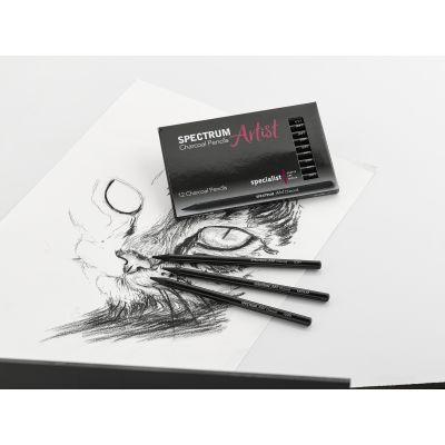 SPECTRUM ARTIST CHARCOAL PENCIL P12-MED