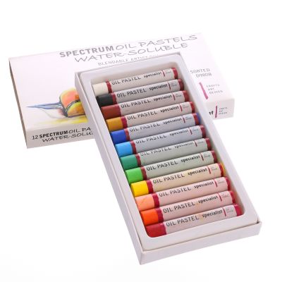 SPECTRUM WATER SOL OIL PASTELS P12 ASSTD