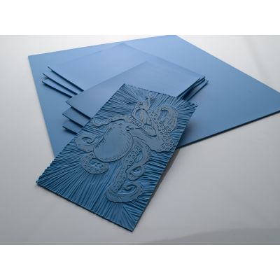 EASY CUT LINO BLUE A3 420 X 297MM SHEET