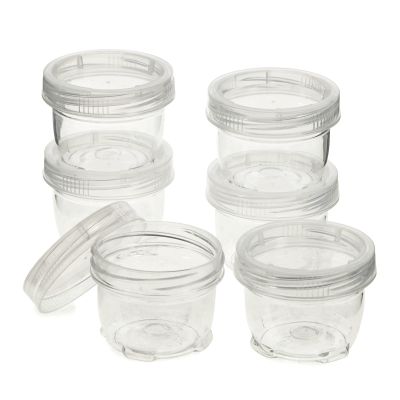 TRANSPARENT POTS PK 6