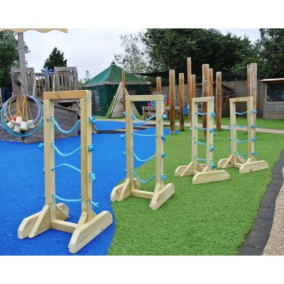 WOODEN CHANNELLING STANDS PACK 4