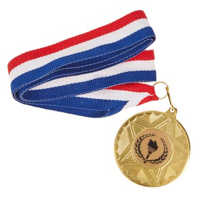 TORCH MEDAL ON RIBBON