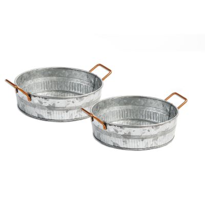 METAL ROUND PAN PACK 2