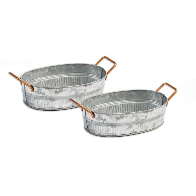 METAL OVAL PAN PACK 2