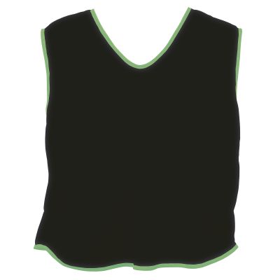 MESH TRAINING BIB ADULT BLACK