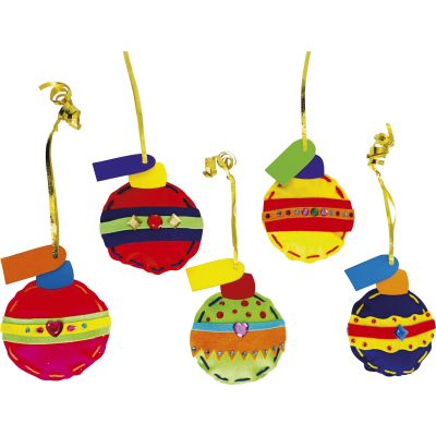 FELT BAUBLES PK30