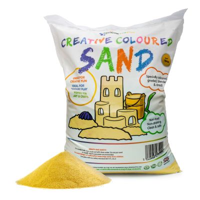 COLOURED SAND (YELLOW) - 15KG BAG