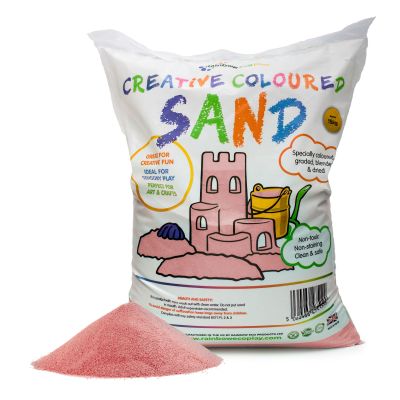 COLOURED SAND (PINK) - 15KG BAG