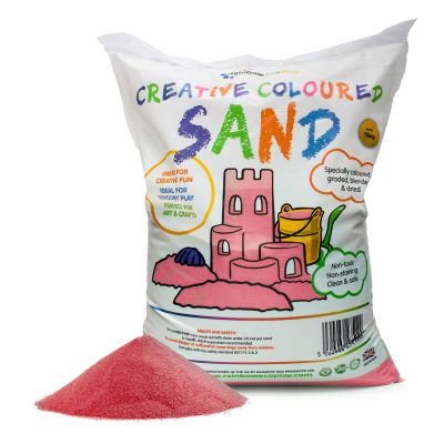 COLOURED SAND (RED) 15KG BAG