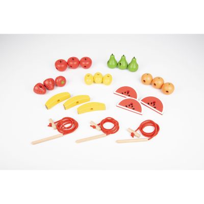 WOODEN LACING FRUITS PK21