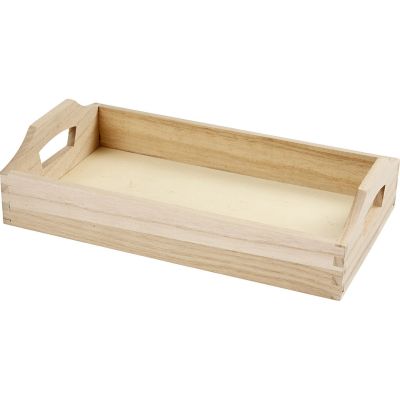 WOODEN TRAY 30 X 17 X 5CM