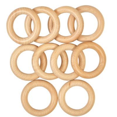 WOODEN SENSORY RINGS PACK OF 10