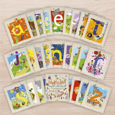 ALPHABET RHYME TIME CARDS.