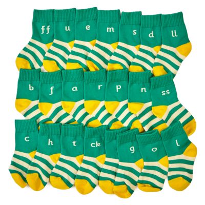 LETTER AND SOUND SOCKS PHASE 2 23PCS