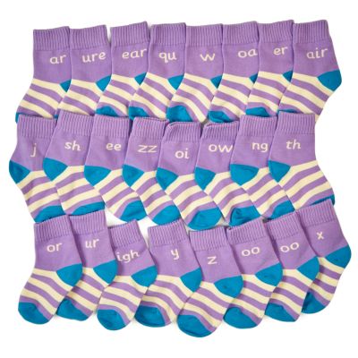 LETTER AND SOUND SOCKS PHASE 3 26PCS