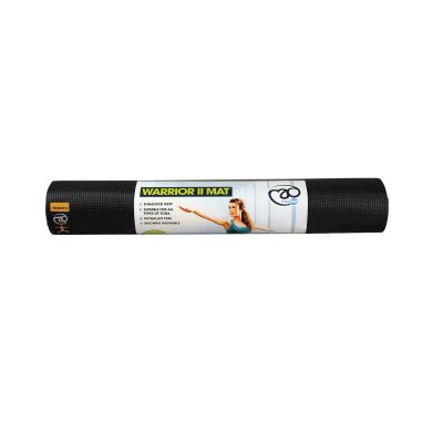 WARRIOR YOGA II MAT BLACK 4MM