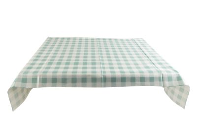 GINGHAM RECT TABLE CLOTH DUCK EGG