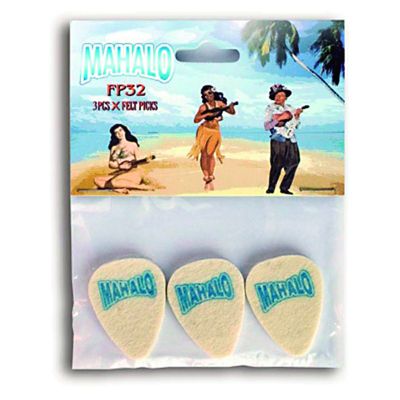 MAHALO FELT UKULELE PLECTRUMS PK3