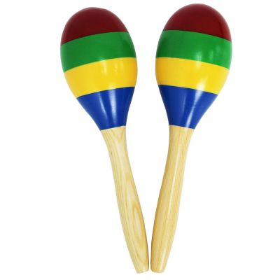 MULTI COLOURED WOODEN MARACAS