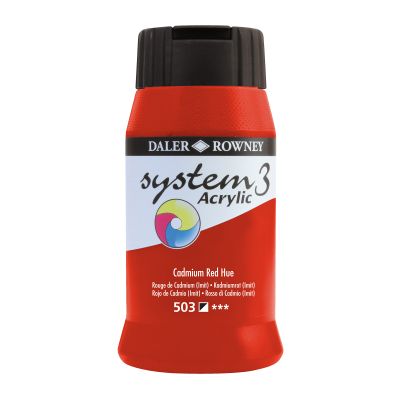 SYSTEM 3 CADMIUM RED 500ML