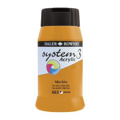 SYSTEM 3 YEL OCH ACRYLIC 500ML