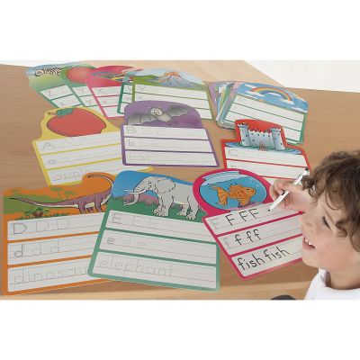 WRITE AND WIPE ALPHABET CARDS