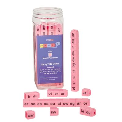 PHONIX CUBES PINK VOWEL PHONEMES