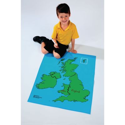 PLAYCLOTH MAP BRITISH ISLES 1M X 700MM