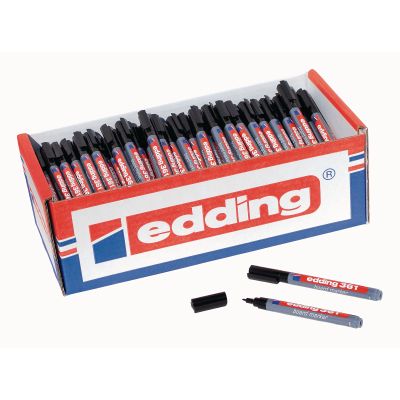 EDDING 361 DRYWIPE PEN BLK P200