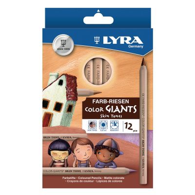 LYRA SKIN TONE COLOURING PENCILS PK12