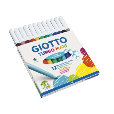 GIOTTO TURBO MAXI COLOUR PENS PK12