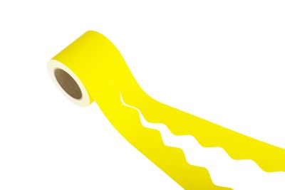 SCALLOPED BORDER ROLLS 57MMX50M YELLOW