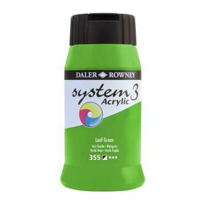 SYSTEM 3 LEAF GREEN ACRYLIC 500ML