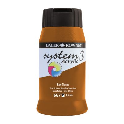 SYSTEM 3 RAW SIENNA 500ML