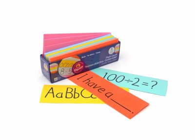 COLOURED BLANK FLASH CARDS 250