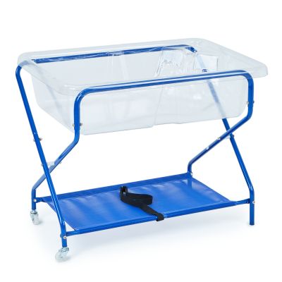 CLEAR ROCKFACE TABLE AND STAND