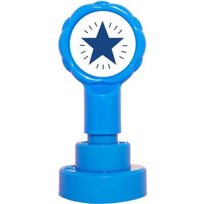 XCLAMATIONS STAMP BLUE STAR