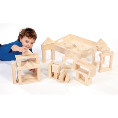 JUMBO WOODEN BLOCKS IN CASE 52 PIECES