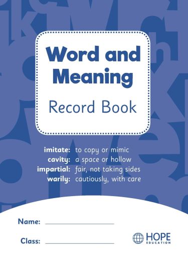 WORD AND MEANING RECORD BOOK