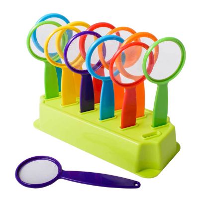 HANDY MAGNIFIERS IN STAND - SET OF 12 -