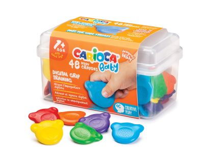 CARIOCA BABY TEDDY CRAYONS - CASE OF 48