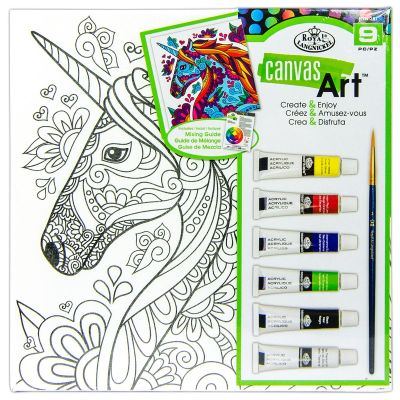 ROYAL LANG CANVAS ART UNICORN PAINT SET