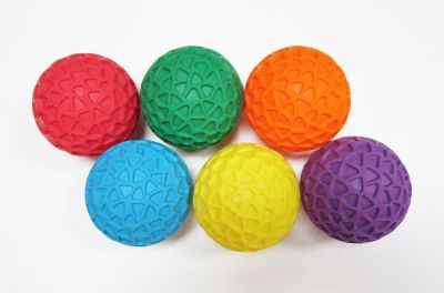 TAC-TILE BALL - ASSORTED - 9CM - PK6