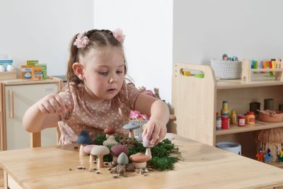 SILICONE AND WOODEN MUSHROOMS