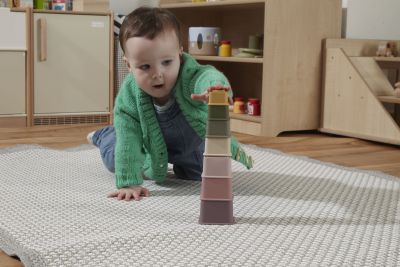 SILICONE SQUARE STACKING CUPS