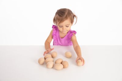 WOODEN EGGS - PACK OF 10