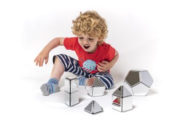 MIRRORED MAGNETIC POLYDRON SET 48PCS