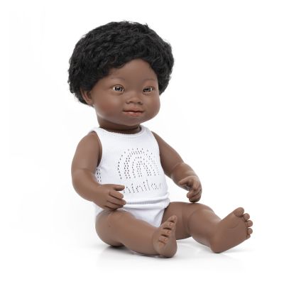 BABY DOLL AFRICAN BOY WITH DOWN SYNDROME